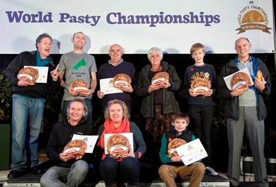 Photograph by Emily Whitfield-Wicks Eden Pasty Champ 2014. The winners.